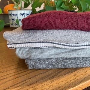 Bundle of 5 longsleeve tops